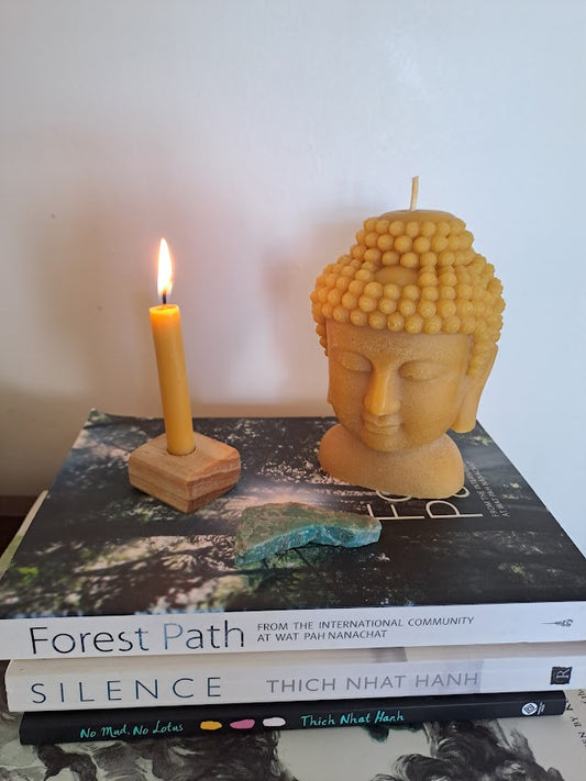 Buddha Head Candle