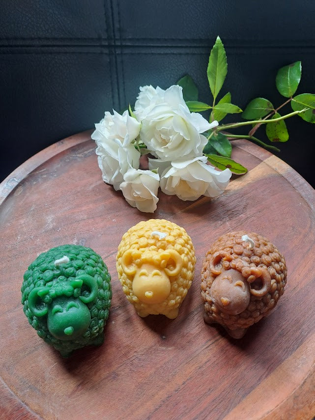 Beeswax Sheep Candle