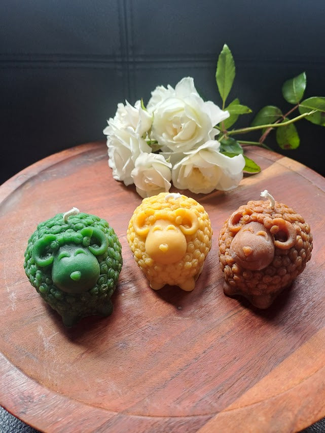 Beeswax Sheep Candle