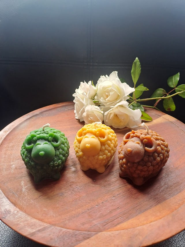 Beeswax Sheep Candle