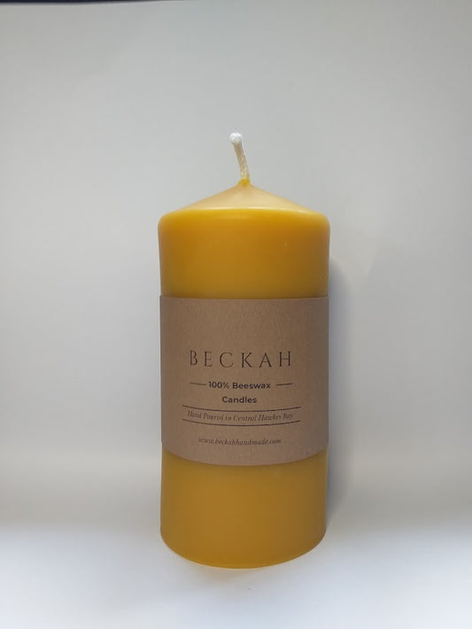 Classic Beeswax Pillar Large