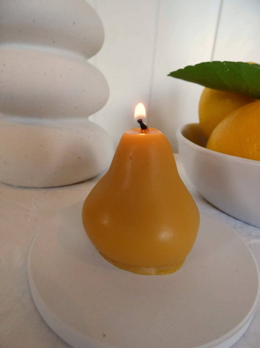 The Pear Beeswax Candle